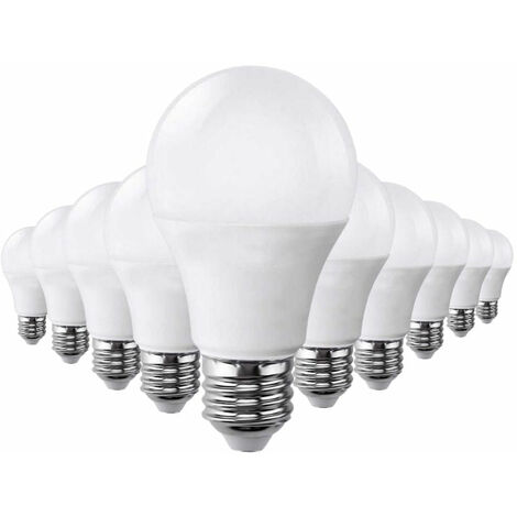 Pack de 10 - Ampoule E27 LED 9W 220V A60 180° - Blanc Chaud - SILUMEN (1/4)