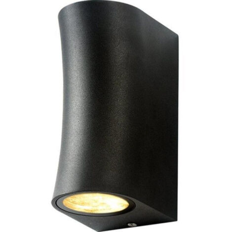 Applique Murale LED IP44 pour 2 ampoules GU10 - Noir - SILUMEN (1/5)
