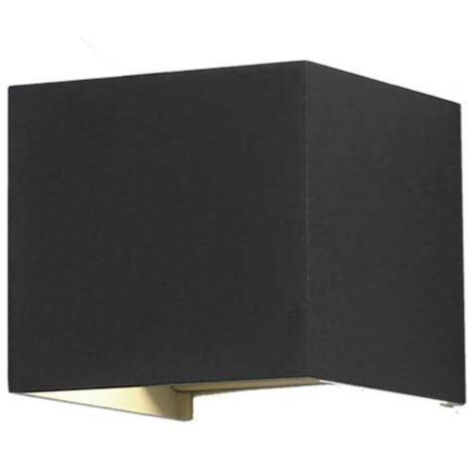 Applique Murale Design LED 6W IP54 Carré - Blanc Neutre  / Noir - SILUMEN