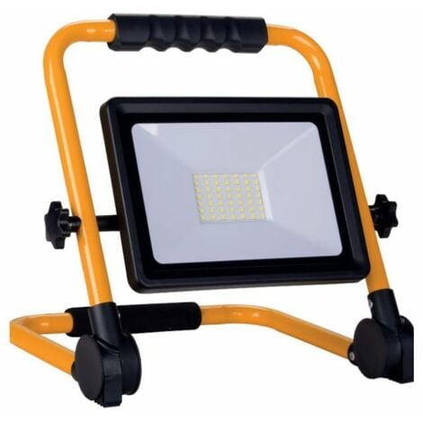Projecteur LED Chantier | Projecteur Chantier LED | Lampe de Chantier |  Projecteur LED avec Fil | Phare LED Chantier | Spot 30W Filaire RGB avec