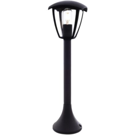 Borne LED Extérieure 60cm BLANC pour Ampoule E27 - Unité / Noir - SILUMEN (1/5)