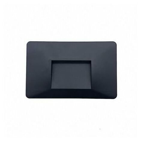 Balise LED saillie 3W 220V 120° IP44 pour Escalier - Unité / Blanc Chaud  / Noir - SILUMEN