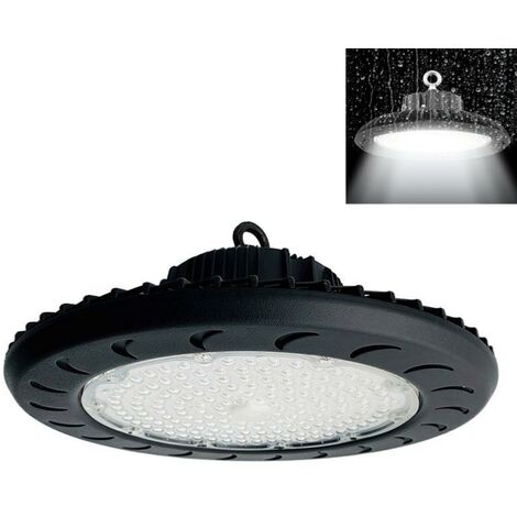 Suspension Industrielle HighBay UFO 150W IP65 NOIR - Unité / Blanc Neutre - SILUMEN (1/5)