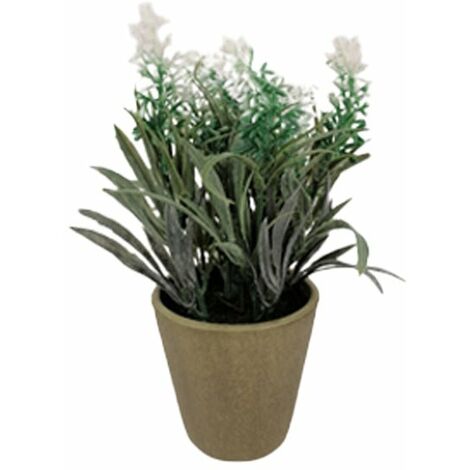 Plante artificielle lavande avec pot H. 17cm - Motif 3 - SILUMEN (1/5)