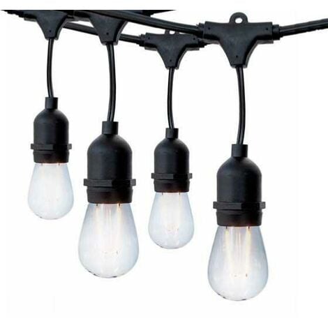 Guirlande Guinguette LED 6M pour 10 ampoules E27 (non fournies) - SILUMEN