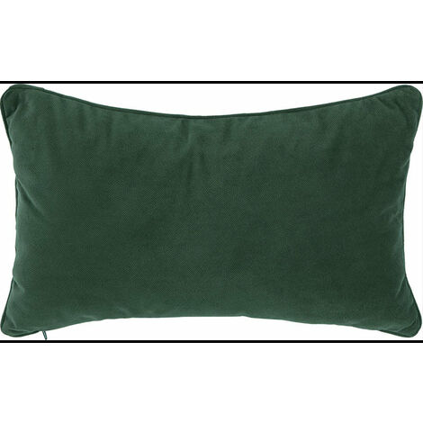 Coussin Décoratif Rectangle en Polyester 30x50 cm - Couleur Unie - Vert - SILUMEN (1/5)