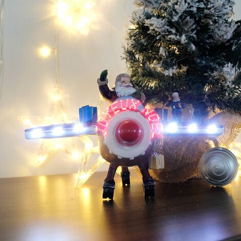 Avion de Noël lumineux et musical - SILUMEN