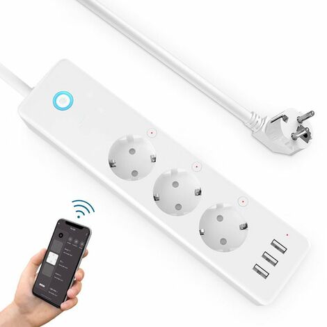 Multiprise Connectée Wifi 3G + 3 ports USB 15A - SILUMEN (1/4)