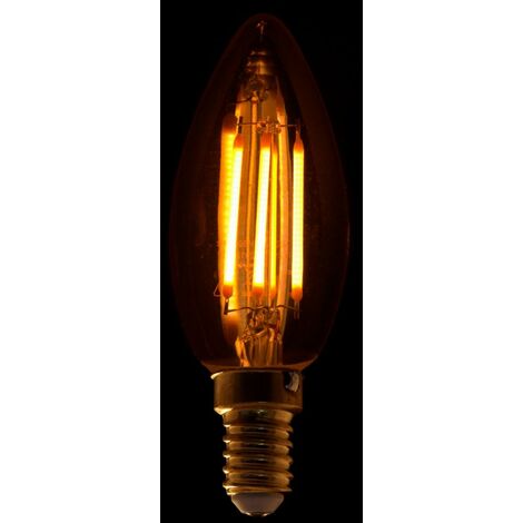 Ampoule E14 LED Filament 4W C35 Bougie - Unité / Blanc Chaud  - SILUMEN