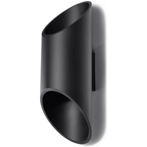 Applique Murale Tube Cylindrique pour Ampoule G9 - Noir - SILUMEN (1/5)