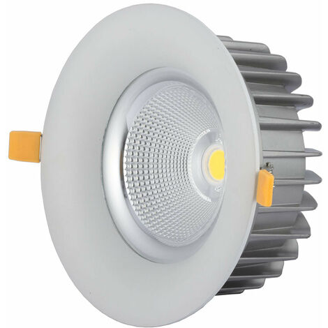 Downlight LED 60W COB encastrable 60° Ø230x128mm - Unité / Blanc Froid  - SILUMEN (1/4)