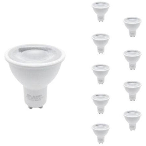 Pack de 10 - Ampoule LED GU10 Dimmable 8W 220V SMD2835 PAR16 60° - Blanc Chaud - SILUMEN (1/5)