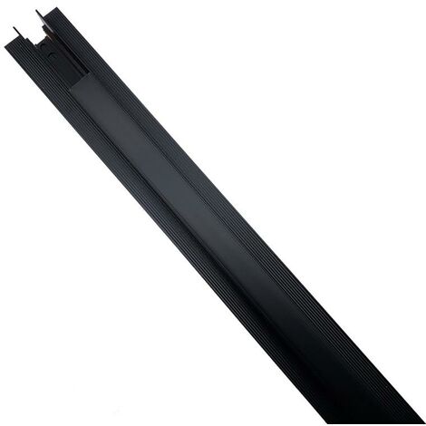 Rail Magnetique Encastré 48V - 2 m / Noir - SILUMEN