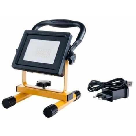 Projecteur LED Rechargeable 20W Portable IP44 JAUNE - SILUMEN (1/2)