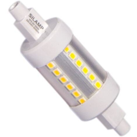 Ampoule LED R7S 78mm 5W 220V SMD2835 36LED 360° - Blanc Chaud  - SILUMEN (1/4)