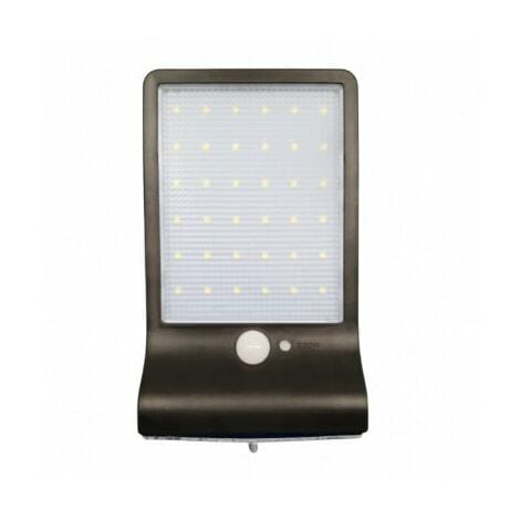 Applique murale Solaire LED Noire 2.5W avec Détecteur de Mouvement - SILUMEN