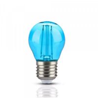 Ampoule LED E27 Filament 2W G45 - Bleu - SILUMEN