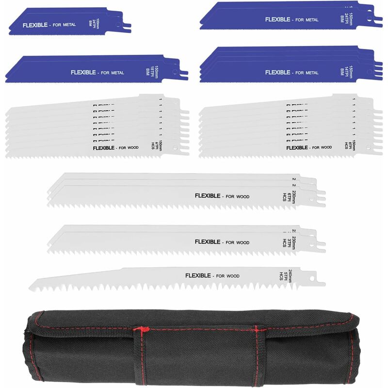 GIZCAM Hoja de sierra oscilante, Kit de herramientas multiples, 32pcs / set