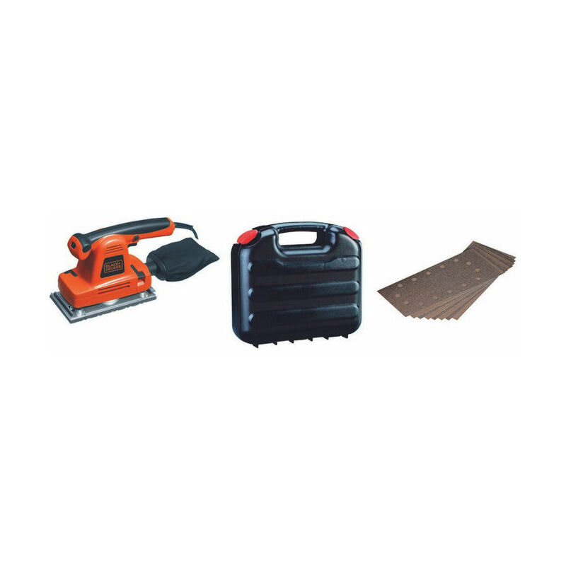 Levigatrice orbitale a piastra BLACK+DECKER 91x189 mm 240W