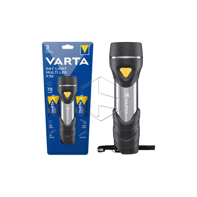 Torcia Varta Led Daylight+2D Con Pile