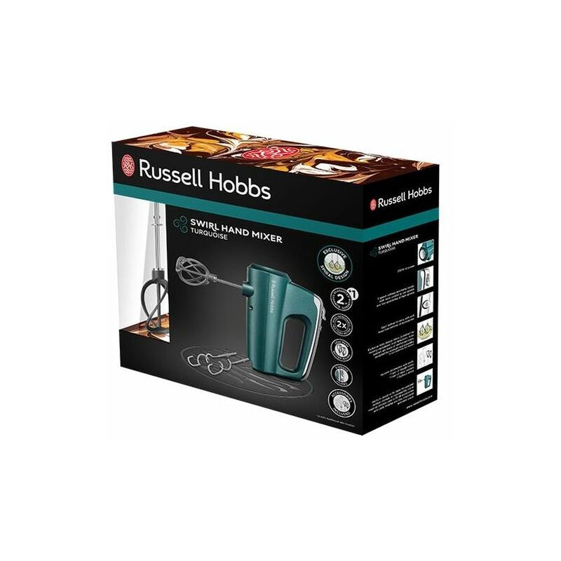 Russell Hobbs Sbattitore Manuale Turchese 350W