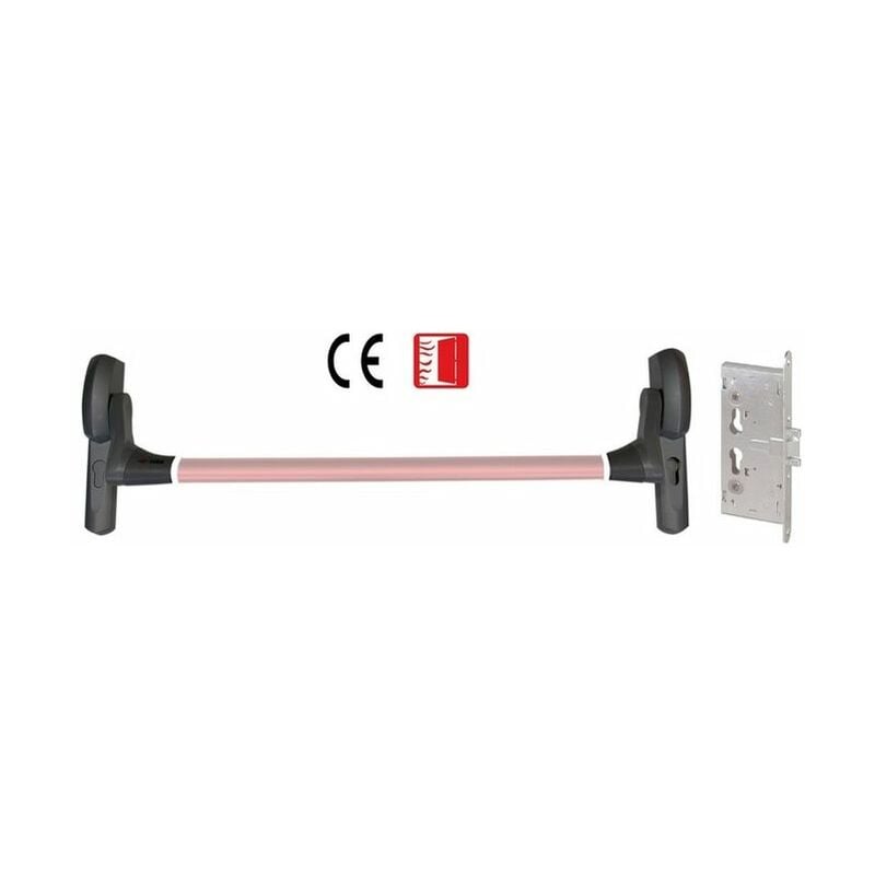 Cisa 59617000Fr Maniglione Antipanico Fast Push Per Porte Tagliafuoco  Quadro 89 Nera