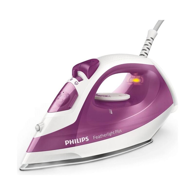 Philips GC1424/30 Featherlight Plus Ferro da Stiro a Vapore con Piastra  Antiaderente Capacita' 0,16 Litri 1400 W 15 g/min Viola