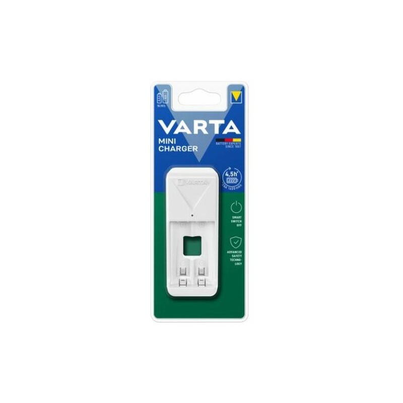 Varta Caricabatterie e Batterie Mini Charger 2xAA Bianco