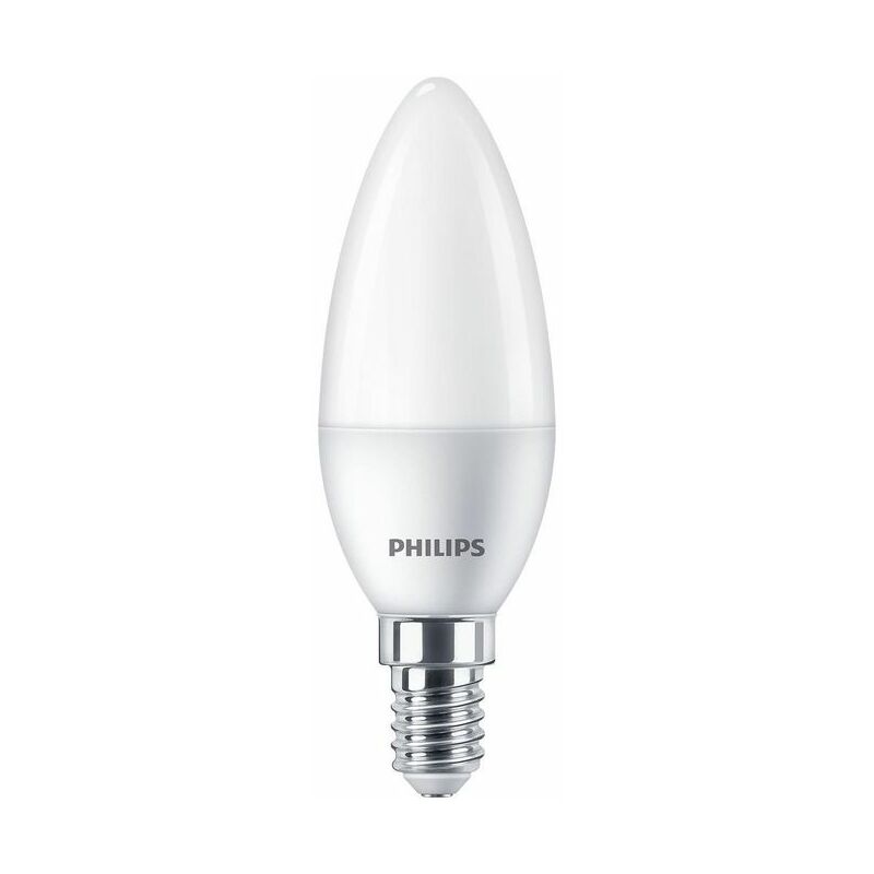 Philips - 6 lampadine LED candela, 5,5W=40W, attacco E14, calda 2700K