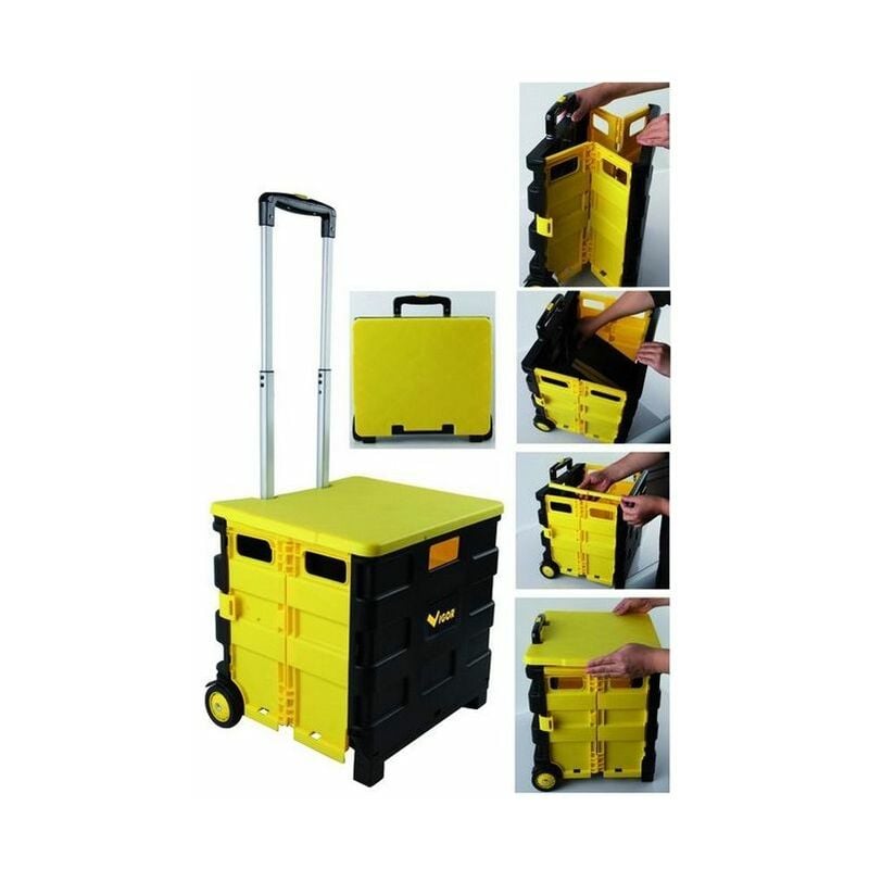 Vigor Carrello Portautensili Quick Trolley Pieghevole 45X38X98Cm