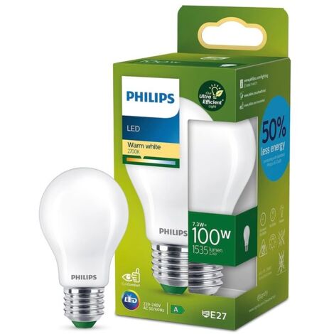 Philips Lampadina Led Goccia Vetro Smerigliato 100W e27