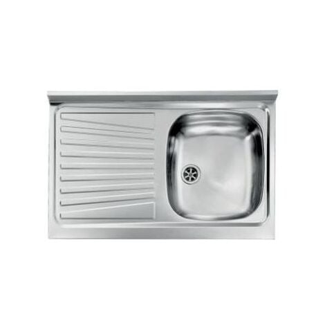 CM 031031DCSSX Serie IX Mondial Lavello Acciaio inox prelucidato da incasso Appoggio  Gocciolatoio a Sinistra 1