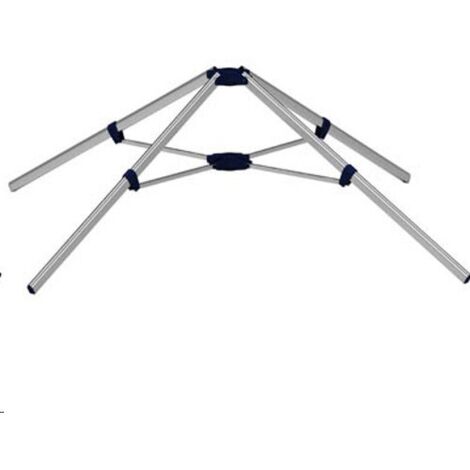 Prop Stendibiancheria Da Giardino Telescopico | Asta In Metallo Zincato Regolabile Da 1,5 A 2,2 Metri | Supporto Per Panni Da Esterno | Colore Verde