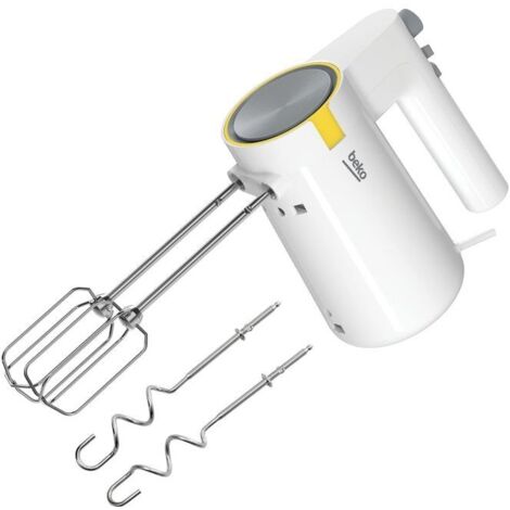 Sbattitore Elettrico MFQ3030 - Leggero E Potente, Con Fruste E Ganci Impastatori, Bianco