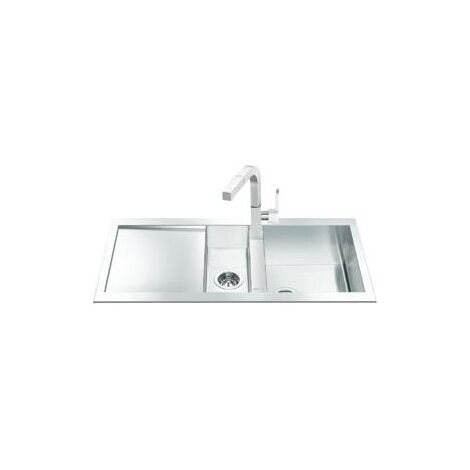 Lavello Cucina 1 Vasca + Gocciolatoio 116cm - Modello Evo 3216, Acciaio Inox, Per Cucine Moderne - Foto 12