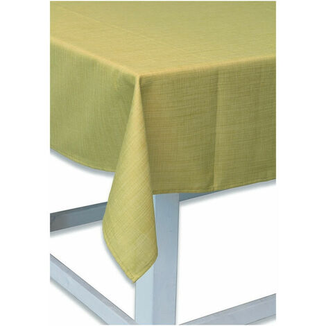 Copritavolo Proteggi tavolo mollettone Colore Verde e Bianco antimacchia cm  140x100