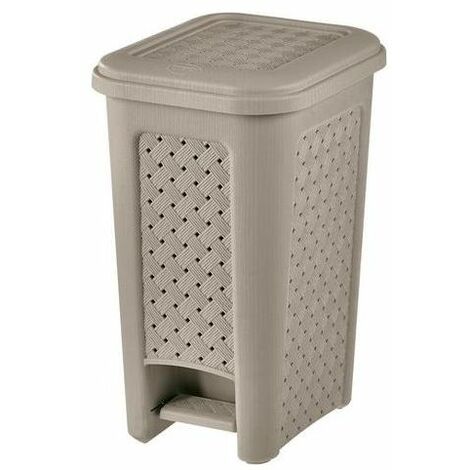 Poubelle Double Compartiment à Pédale Tontarelli 'Patty2' - 21L (13+8) - Design Pratique Et Hygiénique