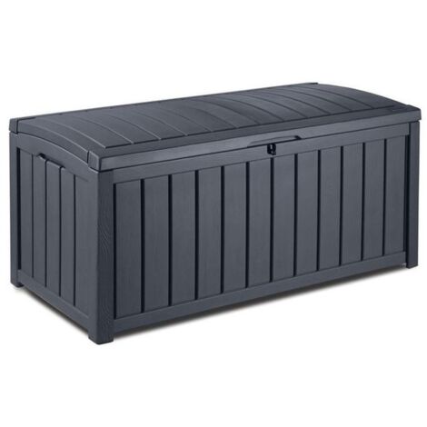 Keter BAULE PORTA ATTREZZI DA GIARDINO KENTWOOD cm. 128x53,6x59 h col.  Grafite