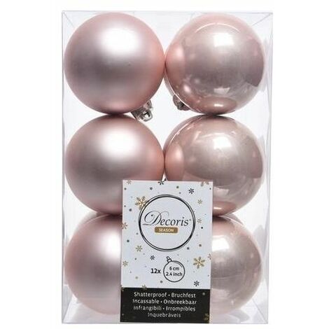 Amicasa Confezione 12 Sfere 60mm Blush Pink