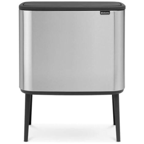 Pattumiera BO 2 scomparti Acciaio 36 lt, Brabantia