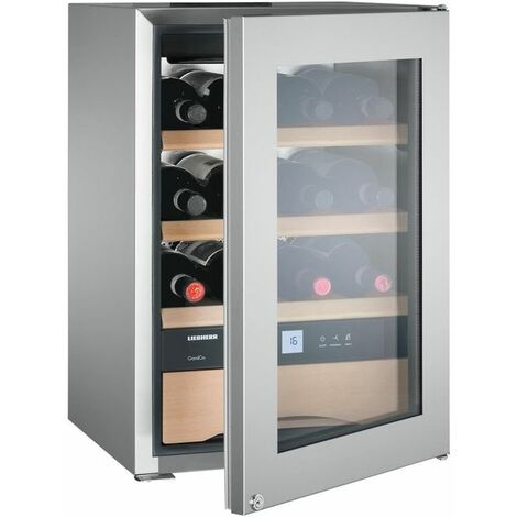 Aeg AWUS052B5B Cantina Vini da incasso - Altezza 82 cm - Nero - Classe A -  52 Bottiglie - 6 Ripiani Legno - Luce LED - 42 Db