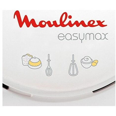 Moulinex ABM11A Easymax Sbattitore Elettrico con 2 Set di Fruste 2  Velocita' 200W Bianco