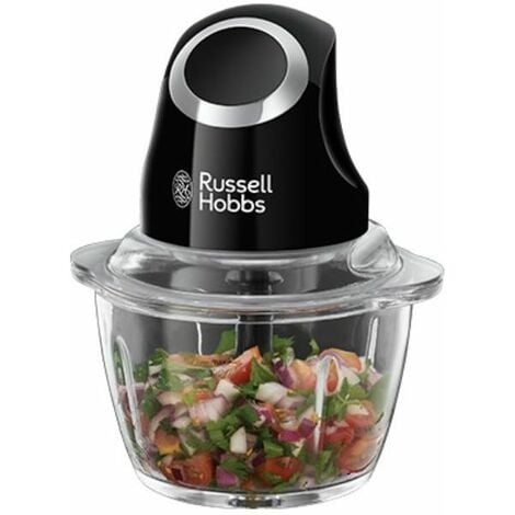 Russell Hobbs Mini Tritatutto Matte Nero Lama Multiuso in Acciaio Inox 200W  1 Litro