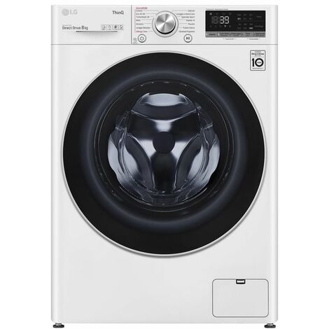 LG F4WV708S1E.ABWQWIS Lavatrice Carica Frontale AI DD Classe energetica A Capacita' di carico 8 Kg Centrifuga 1360 giri TurboWash 360 Steam Wifi Partenza Ritardata