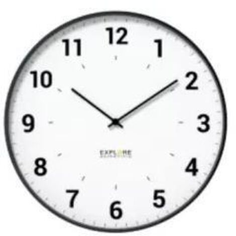 Eurotime 56787 Orologio Da Parete Radio Controllato – Stile Moderno E Preciso, 25 Cm, Colore Argento