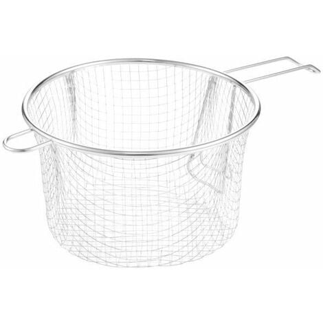 Cestello Per Frittura In Acciaio Inox Con Manico Ø 18 cm.