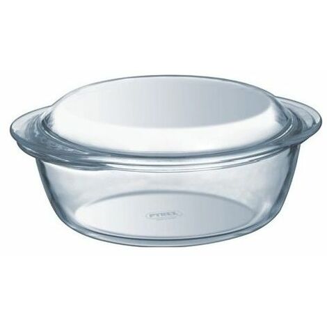 Pasabahce Casseruola Tonda In Borcam Con Coperchio In Plastica, Diametro 19 Cm - Pirofila Per Forno E Microonde, Made In Turkey - 3