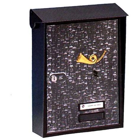 Cassetta Postale Esterna SILMEC - Alluminio, Tetto Apribile, Colore Rosso, Dimensioni 25x8x37.5 Cm