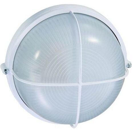 Plafoniere Alluminio Blinky Luna Tonda Bianca 60 Watt