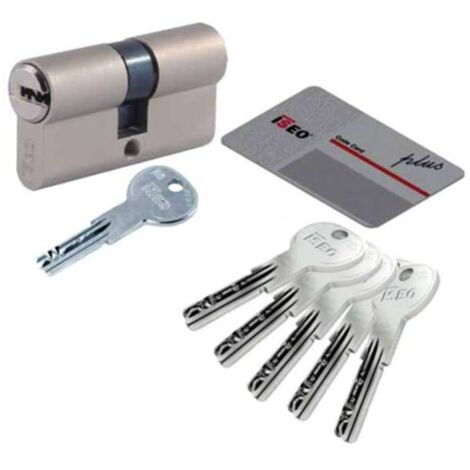 Mezzo Cilindro Di Sicurezza IBFM 40mm - Profilo Europeo Cromo Satinato Con 3 Chiavi | Per Finestre E Serrature - Foto 8